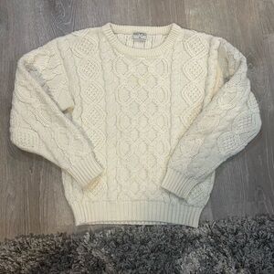 Andrew St.John vintage Cozy Cable Knit Sweater - Cream size medium vintage